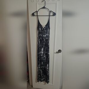 Michael Kors Black and White Maxi Dress